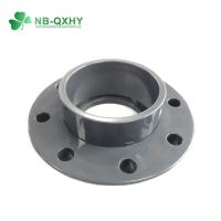 China 45 Degree Gray Water Supply Pn16 Pipe Fitting DIN Plastic Flange PVC Van Stone Flange factory