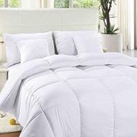 China Quilted Comforter with Corner Tabs Hotel Box Stitched Down Alternative Comforter factory