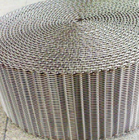 Quality 400mm 500mm Metal Wire Mesh Conveyor Flat Flex Belt With Chain for sale