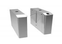 China Electrical Retractable Flap Barrier Gate , Supermarket / Subway Turnstile factory