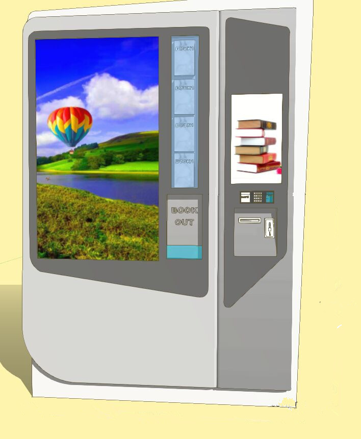 China 300 Books Newspaper Vending Machine Smart Vending Solutions IP54 Waterproof factory