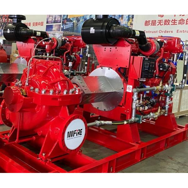 Quality Single Stage Horizontal Centrifugal End Suction Fire Pump Set With Diesel Engine for sale