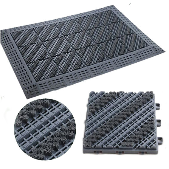 Quality 15x15 Heavy Duty Shoe Scraper Mats Outdoor Shoe Cleaning Mats Weather Resistance for sale