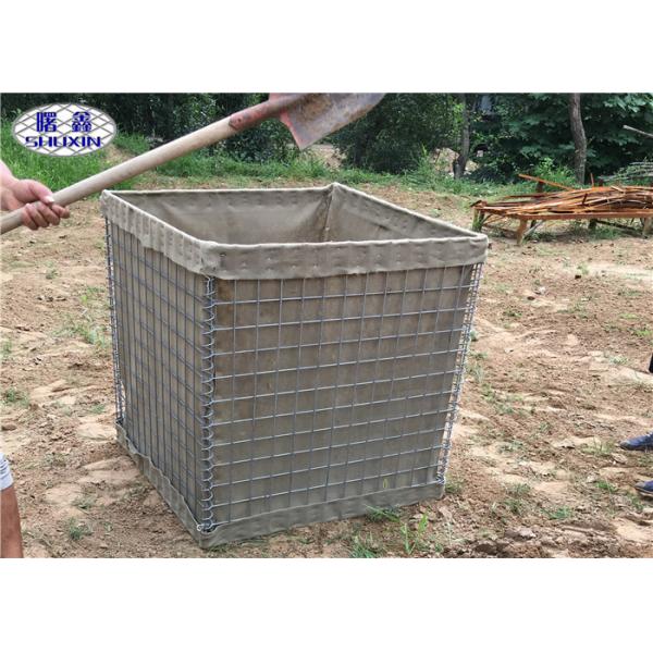 Quality Galfan Welded Defensive HESCO Barriers SX 5 With Heavy Duty Geotextile Cloth for sale