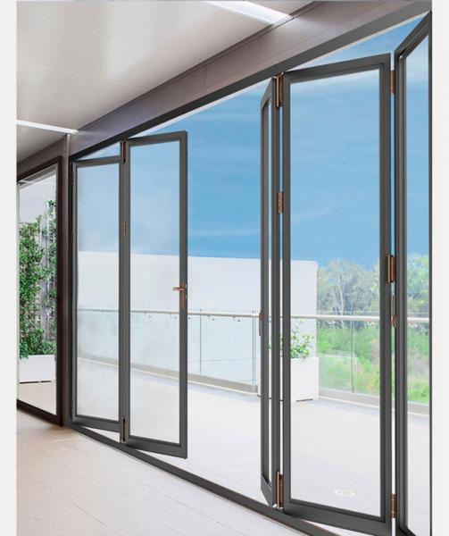 aluminium folding sliding door,glass bi fold doors,double glass folding door,Scene Application Diagram 2