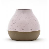 China 8 inch 7 inch 4 inch ceramic flower pots Creative style design ceramic flower vase pink vase factory