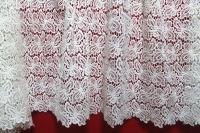China Crochet polyester Chemical embroidery lace fabric for lady's dresses and Garment factory