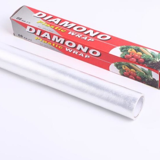 China Customized Family Use Strong 30cm 10m Food Wrap Film PE Cling Anti Puncture for sale