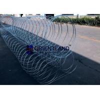 Quality Rapid Development Concertina Coil Fencing / Triple Strand Prison Wire Fence for sale