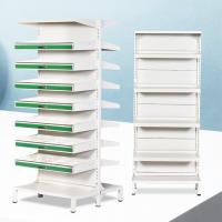 China Double Sided Pharmacy Medicine Display Cabinet Clinic Multi Layer factory