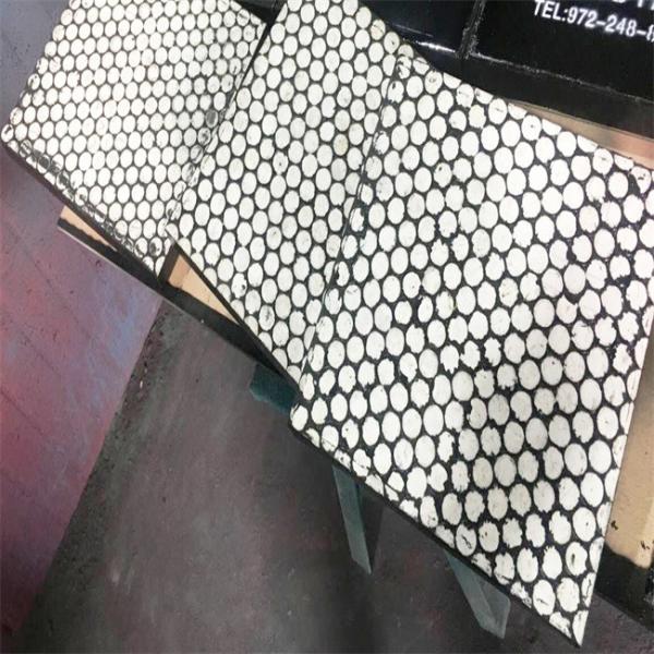 Quality Steel Backing Ceramic Tiles Wear Liners Rubber Chute Liners for sale
