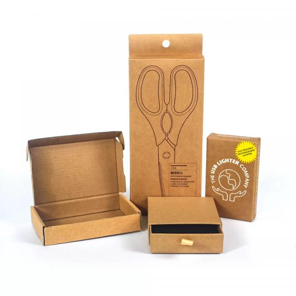 Quality Custom Printing Kraft Packaging Cardboard Boxes With Handle In Nice Price for sale