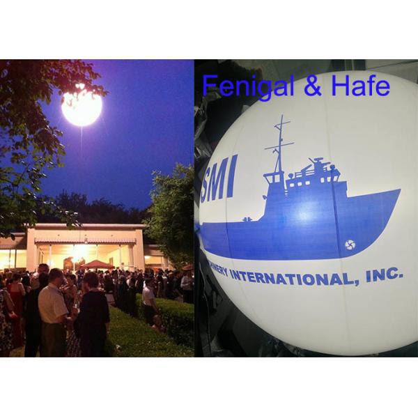 Quality Floating 20m 2000W Halogen Lamp 2.3m Helium Balloon Lights for sale