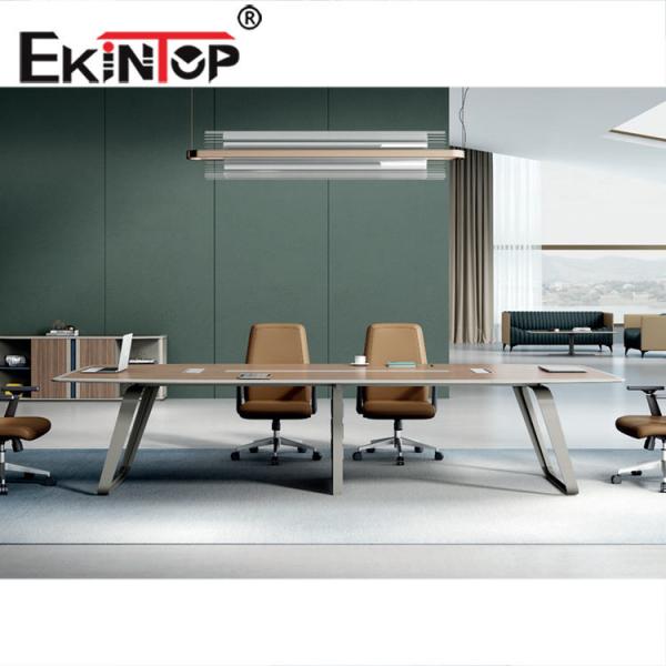 Quality Wood Conference Table Furniture Quartz Marble Stone Material for sale