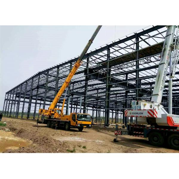Quality Steel Structure Warehouse Building Construction Large Span Easy Assemble for sale