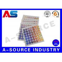 Quality Anti-fake Plastic Custom Holographic Stickers Order Custom Stickers Peptide for sale