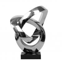 China Metal Artistic Abstract Sculpture Stainless Steel Statue Height 2500mm factory