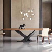 China Industrial Fusion X  Base Wood Dining Table factory