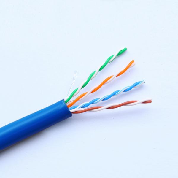 Quality PVC Jacket 5.00mm Cat5e Lan Cable CCA Cat5e Cable Roll for sale