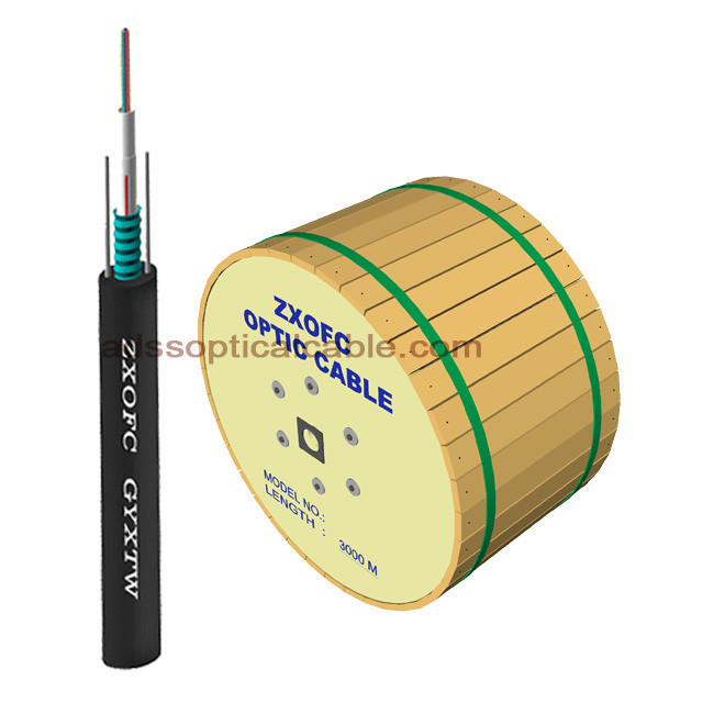 China Outdoor Uni Tube Armored Duct Fiber Optic Cable Singlemode 12C 16C 24C PE Jacket factory