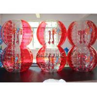 China Outdoor Inflatable Kids Toys 1.8M TPU Material Half Blue Bubble Ball / Red Bubble Balls factory