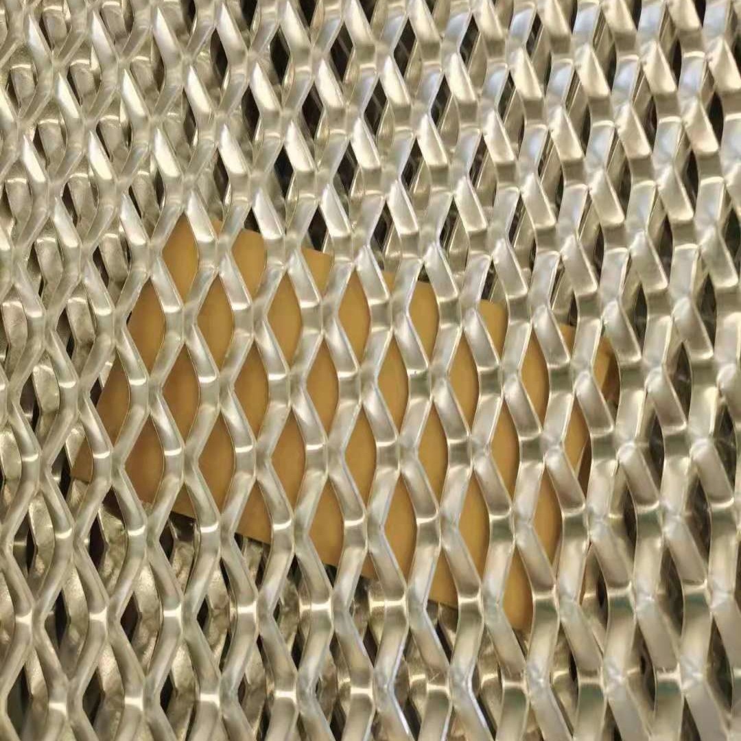 China Brass 0.3mm Thick Expanded Metal Wire Mesh Diamond Hole for sale
