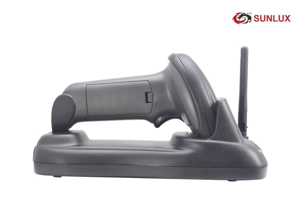 China Wireless Charging Long Distance QR Code Reader 2D Barcode Scanner for sale