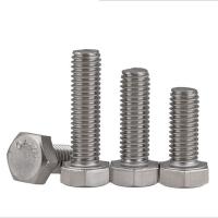 Quality M16 Stainless Steel Hex Head Bolts 2-150mm Length For Industry Machine for sale