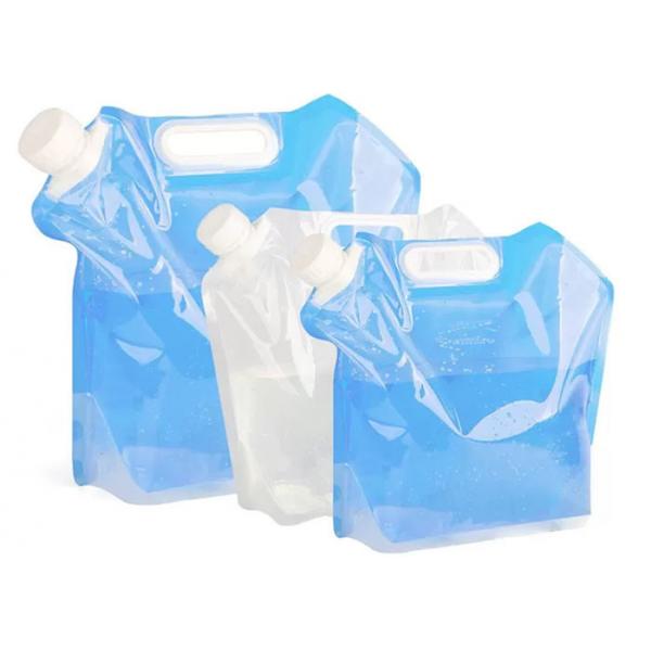 Quality 5 / 10 Litres Collapsible Plastic Water Container , Folding Water Bag For for sale