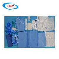 China Blue Nonwoven Cardiovascular Angiography Drape Pack With Incise Film factory