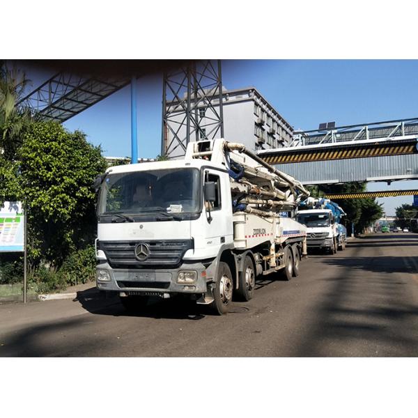 Quality 300KW Zoomlion Concrete Boom Truck , Boom Pump Truck Well Maintenanced for sale
