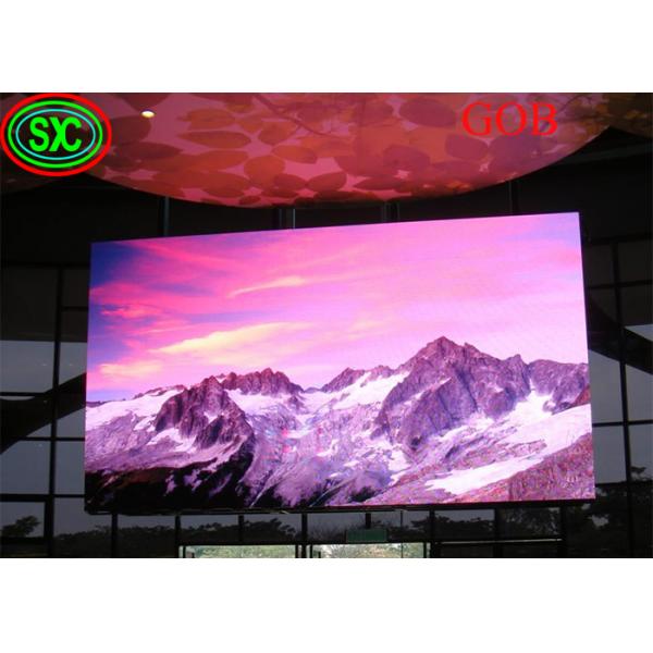 Quality Backdrop Advertising GOB COB 2.5mm Indoor Full Color LED Display for sale