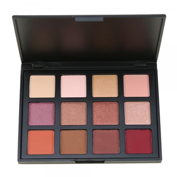 Quality Vegan Warm Toned Eyeshadow Palette 12k , Gold Glitter Eyeshadow Palette Colorful for sale