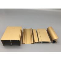 Quality Sandy Blasted Anodized Aluminum Profiles Gold Anodizing Extruded Profiles for sale