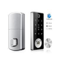 China Silver Color Zinc Alloy Electronic Door Locks For Airbnb for sale