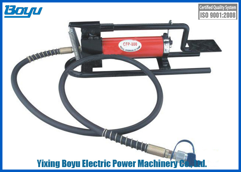 China Weight 10.1kg High Pressure Pedal Style Transimission Line Stringing Tools Hydraulic Pedal Pump Reservoir Capacity 800cc factory