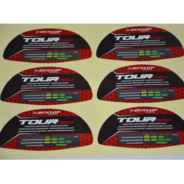 Quality Golf Waterproof Vinyl Label Stickers Strong Glue For Brand Protection for sale