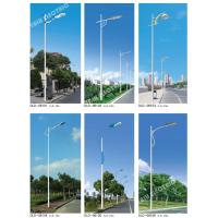 China Q235 galvanized single arm polygonal or tapered park light pole factory