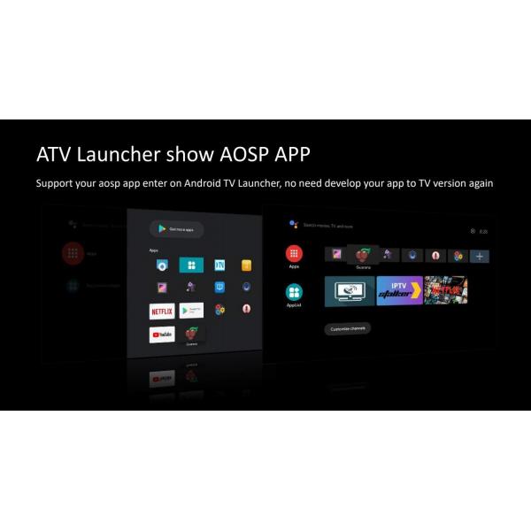 Quality Smart 4k  OTT Google Tv Box Quad Core Allwinner H313 Android10.0 ATV for sale