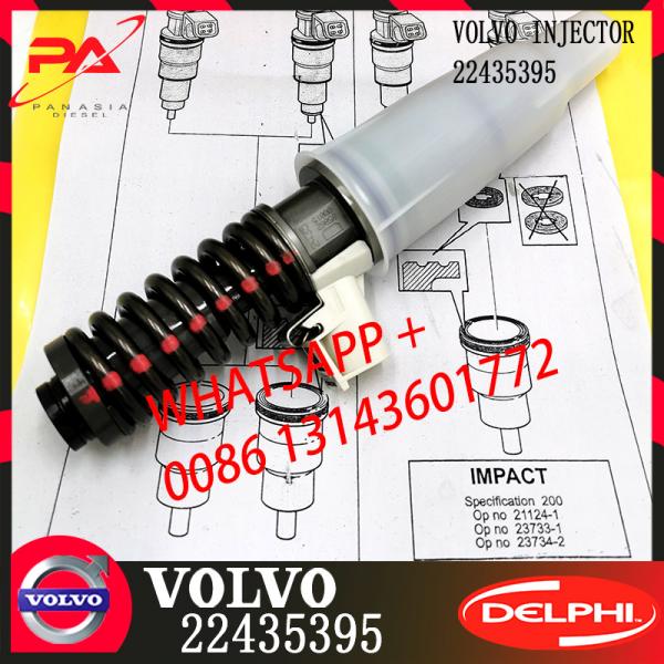 Quality 22435395  VO-LVO Diesel Fuel Injector 22435395 for VO-LVO 85020177 22435395 Excavator FH4 EURO6 D13K  85020177 22435395 for sale
