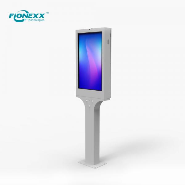 Quality 43inch Bus Stop Digital Signage Pole Standing for sale