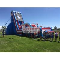 China Digital Printing Giant Inflatable Slide , Free Fall Drop Kick Inflatable Dropkick Water Slide for sale