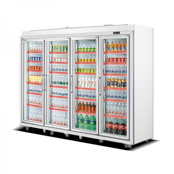 Quality Beverage Supermarket Commercial Upright Display Freezer for sale