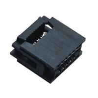 Quality Female Pin Header 2.54 Mm Two Piece Style Pbt Black Tray 1u Ce Socket for sale