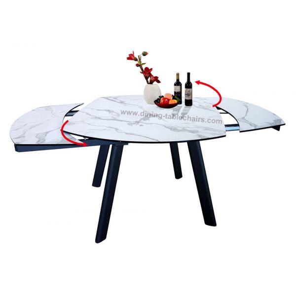 Quality Horsebelly Luxury Extended Dining Room Table With HPL Laminate 1.7 Meter for sale