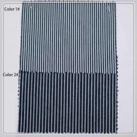 China Classica Pin Stripe Brushed Denim Upholstery Fabric 7oz W35009 For Shirting factory