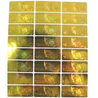 China Waterproof Hologram Security Stickers , Gold Sticker Printing In 2D / 3D Labels for sale
