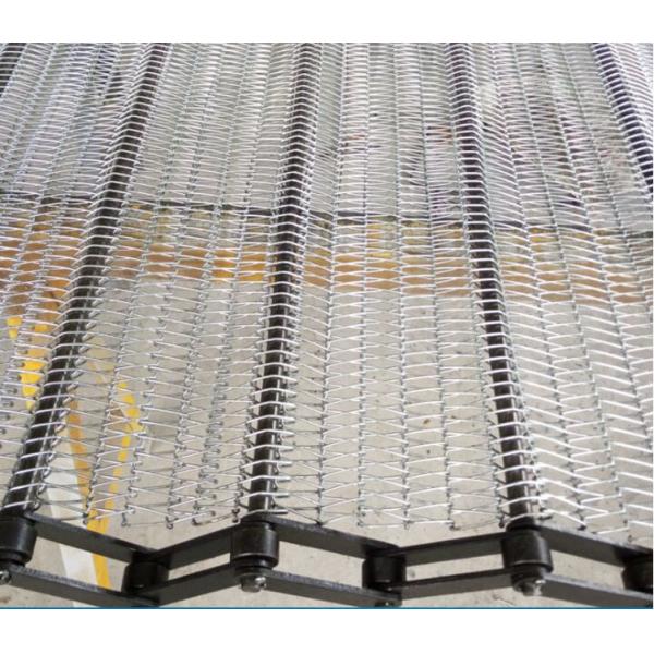 Quality Heat Resistant Metal Mesh Conveyor Belt , Chain Drive Conveyor Customized Width for sale