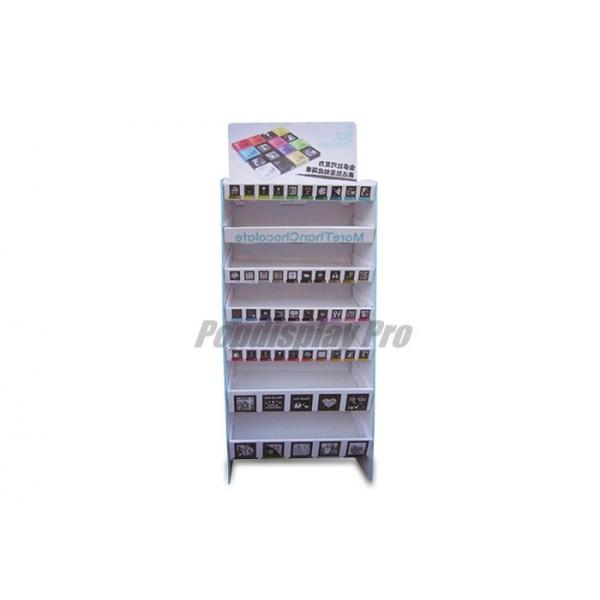 Quality Free Standing Cardboard Floor Displays , 7 Tier Chocolate Point Of Sale Display for sale