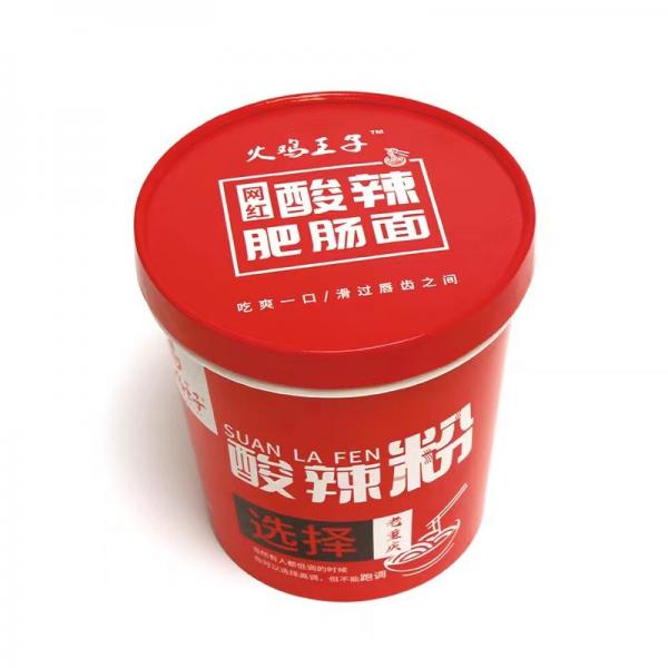 Quality 780ml Noodle Paper Bowl , Disposable Fast Food Packaging Paper Cup With Lid for sale